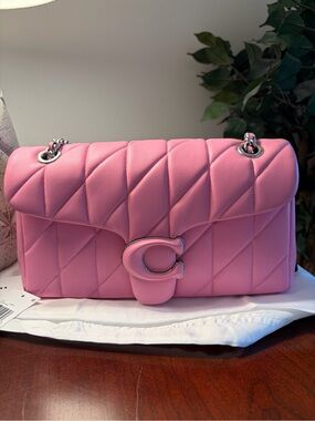 Coach Quilted Tabby 26 in Vivid Pink Runway Edition
